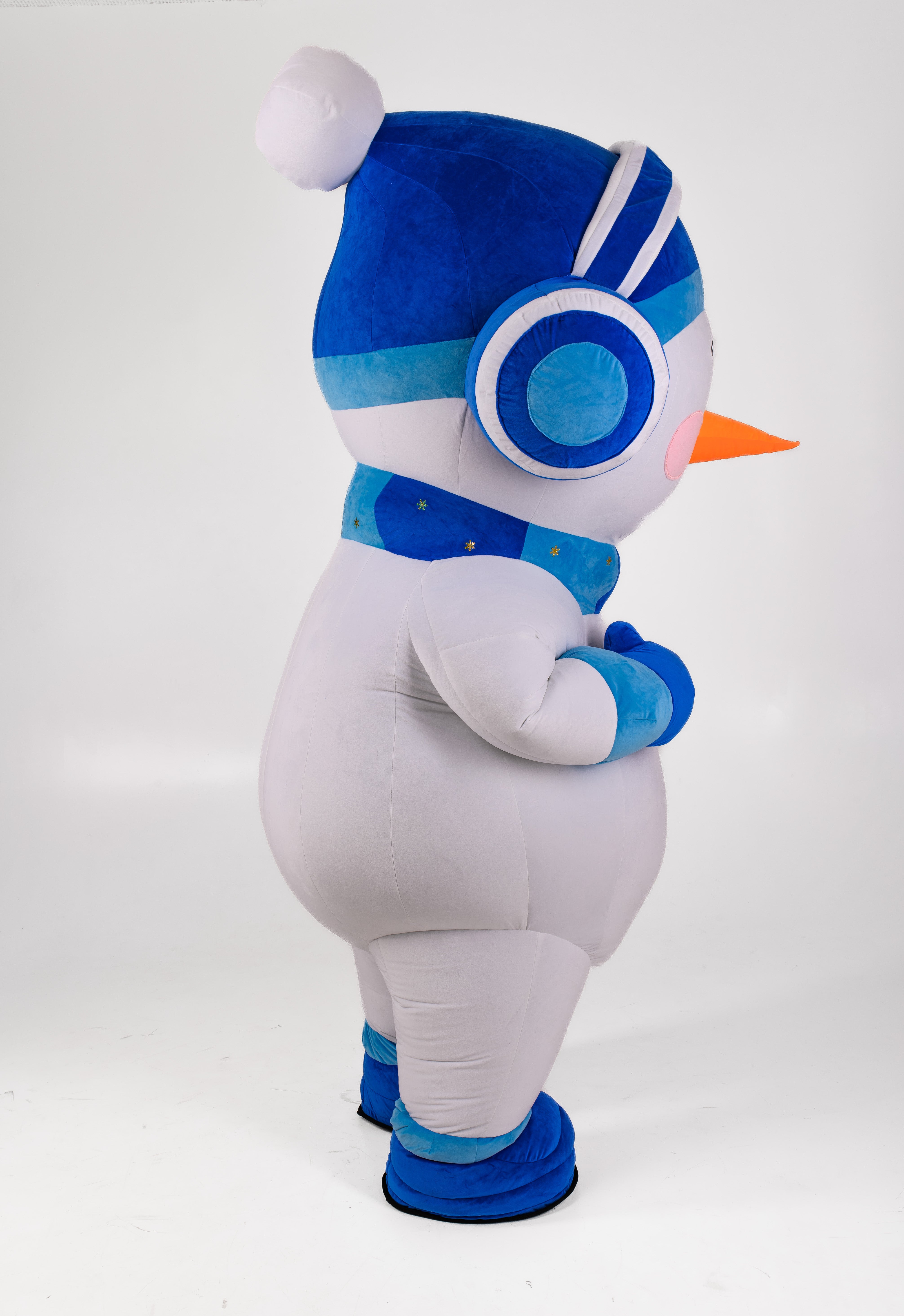 Inflatable Snowman Mascot Costume
