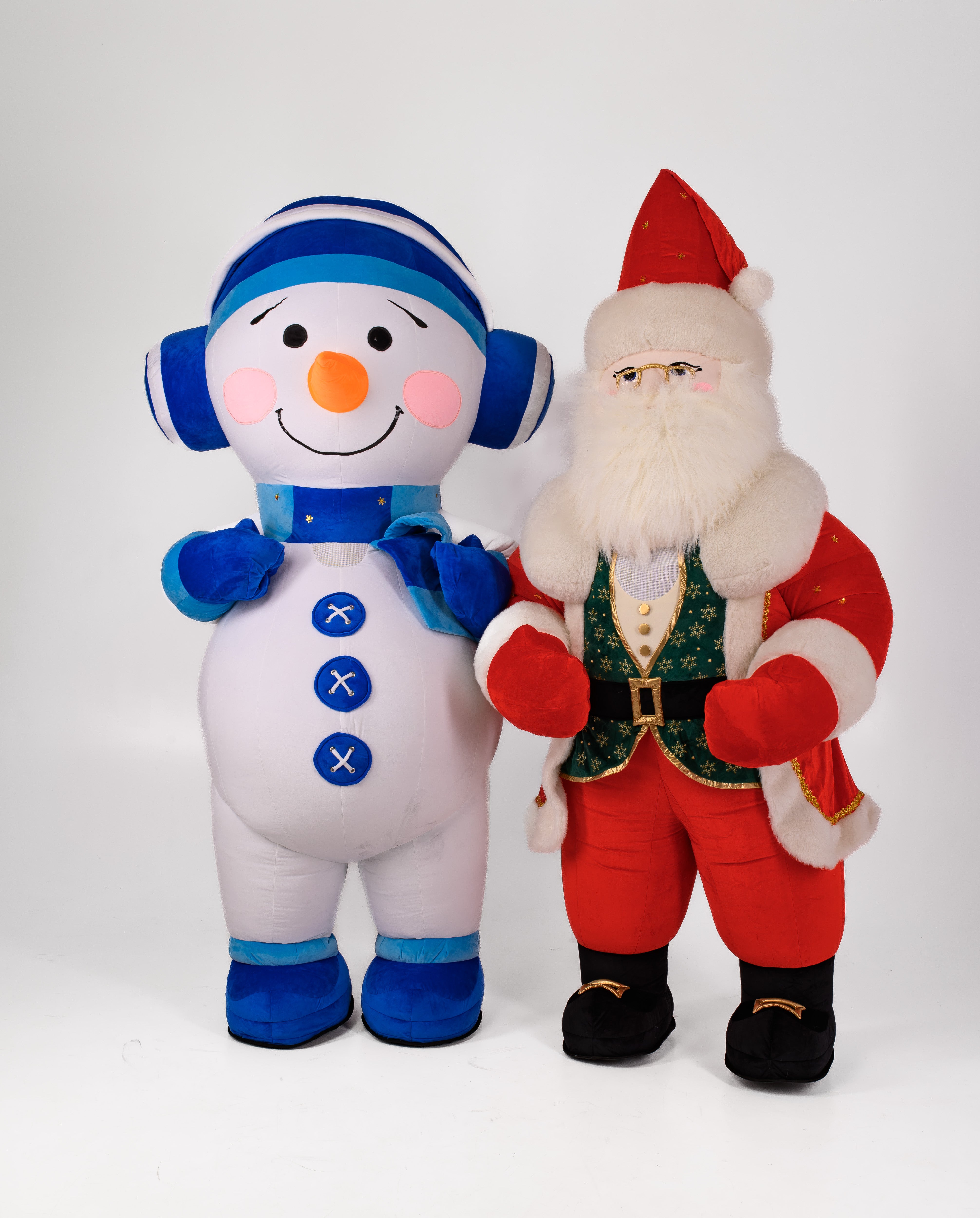 Inflatable Snowman Mascot Costume