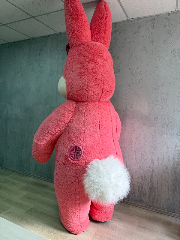 Inflatable Pink Rabbit Mascot Costume