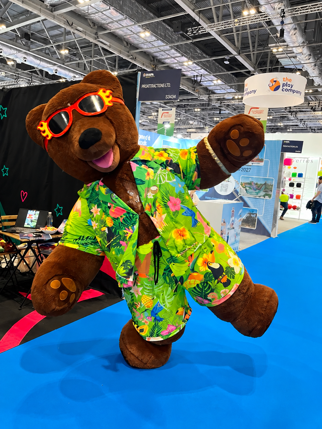Inflatable Bear The Dancer Mascot Suit