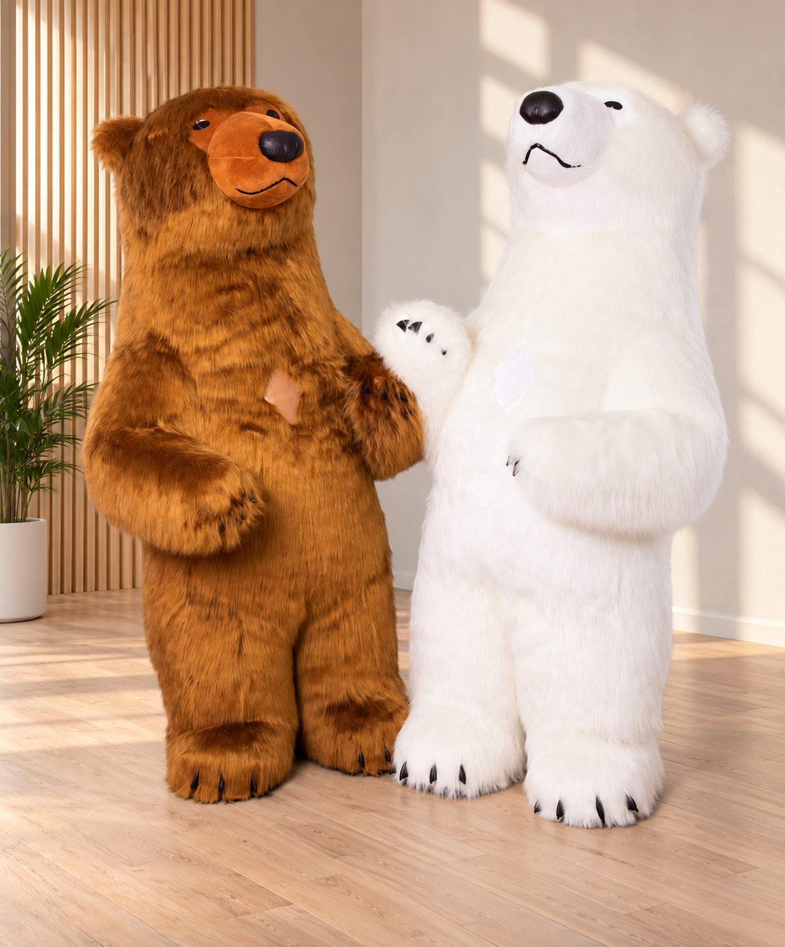 Inflatable White  Bear Mascot