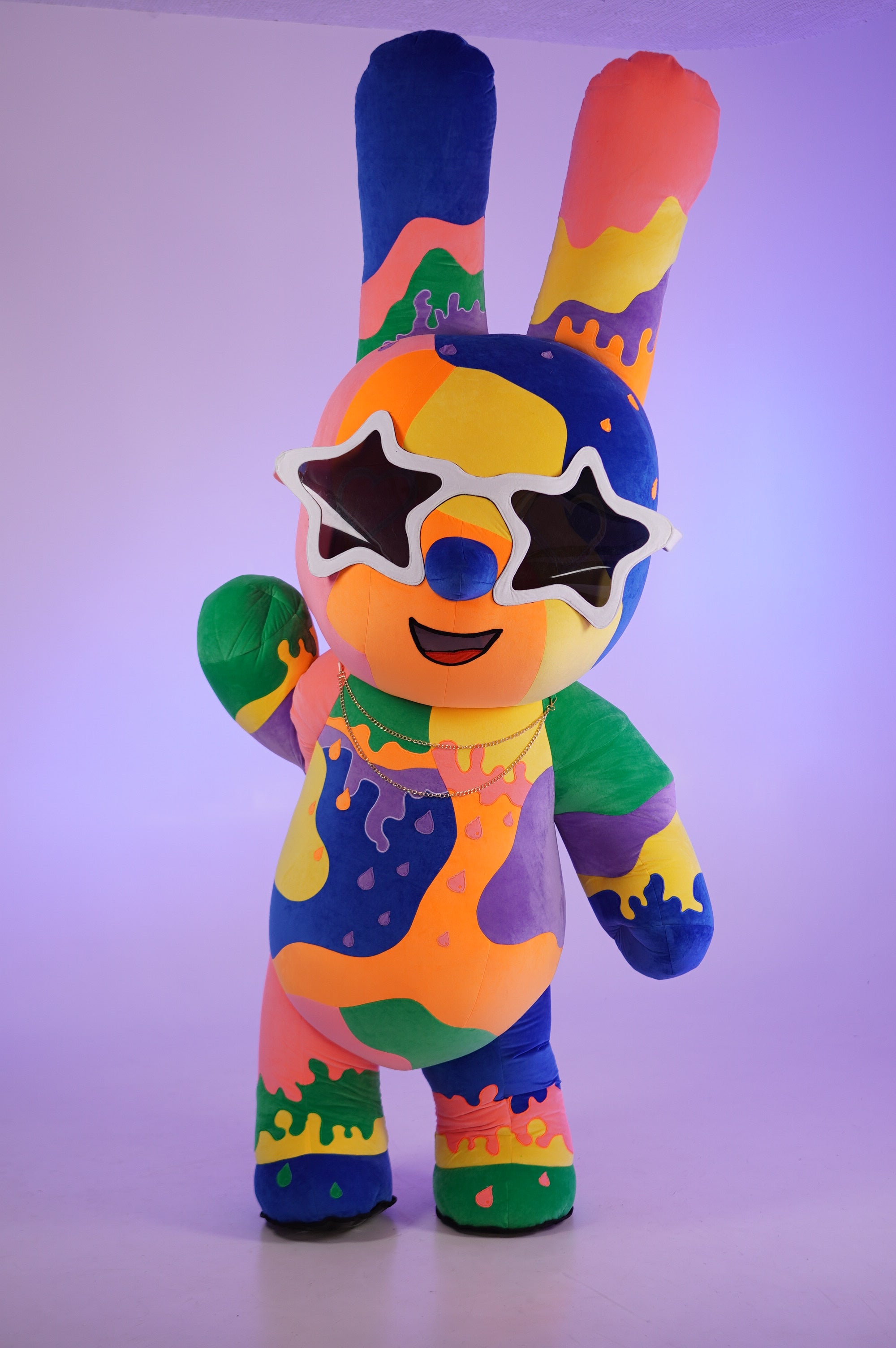 Inflatable Colorful Rabbit Mascot
