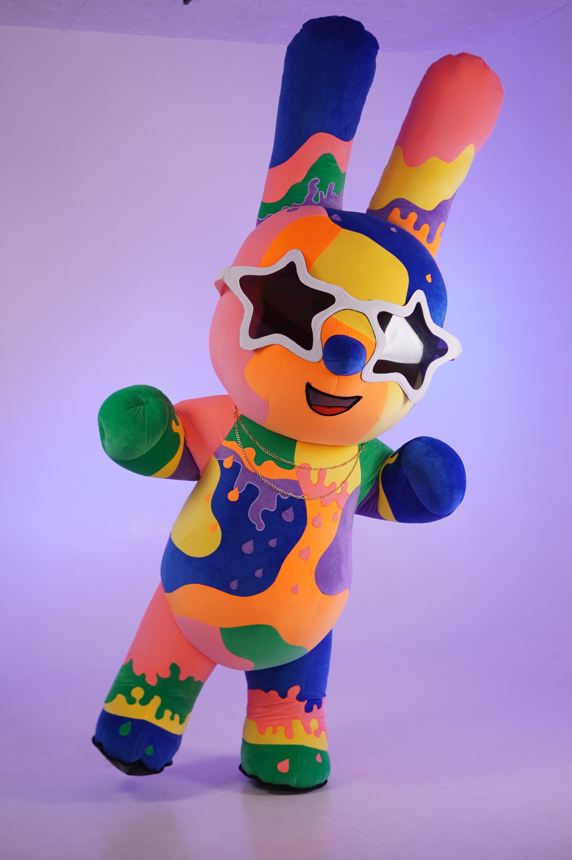 Inflatable Colorful Rabbit Mascot