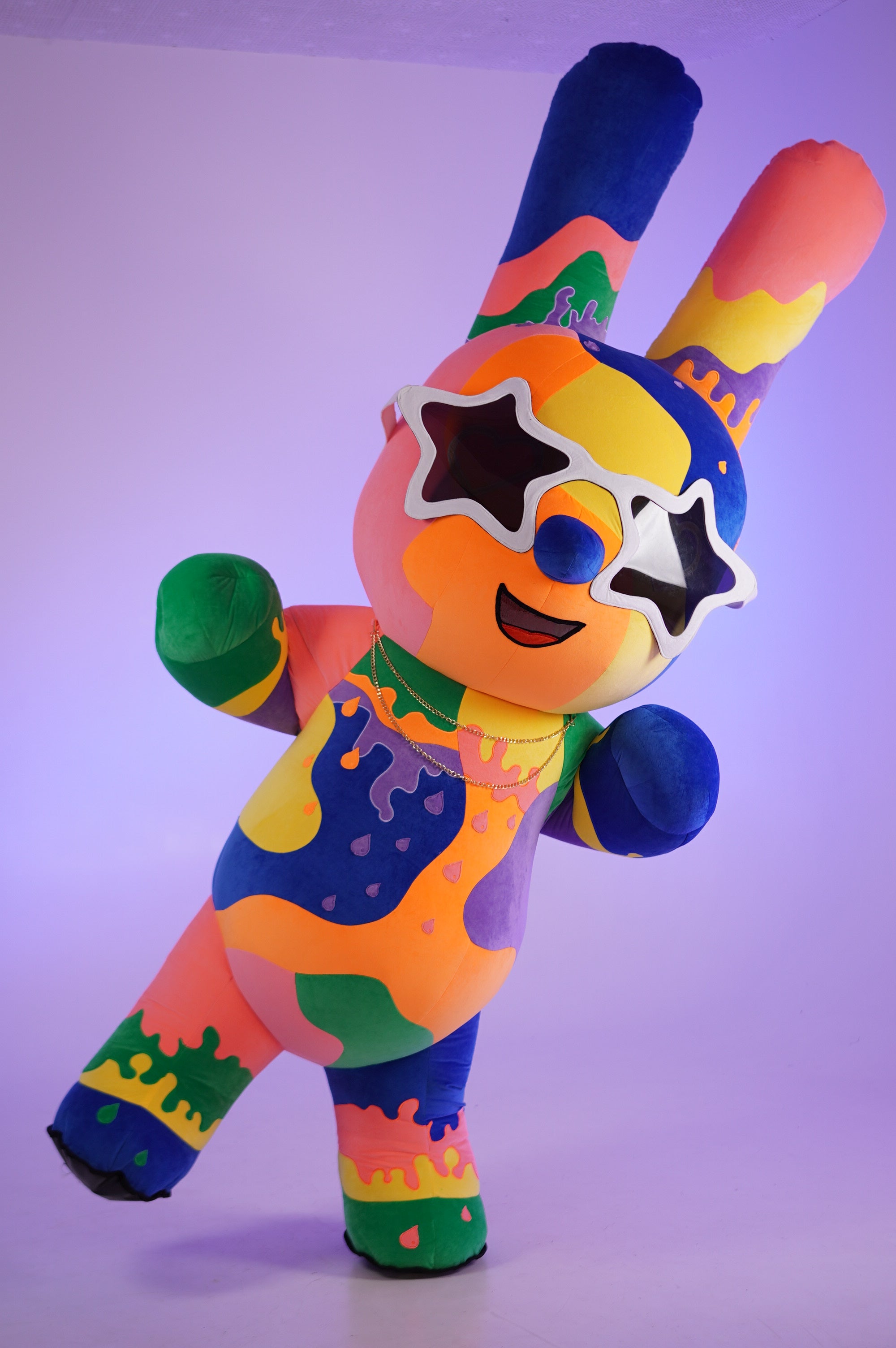 Inflatable Colorful Rabbit Mascot