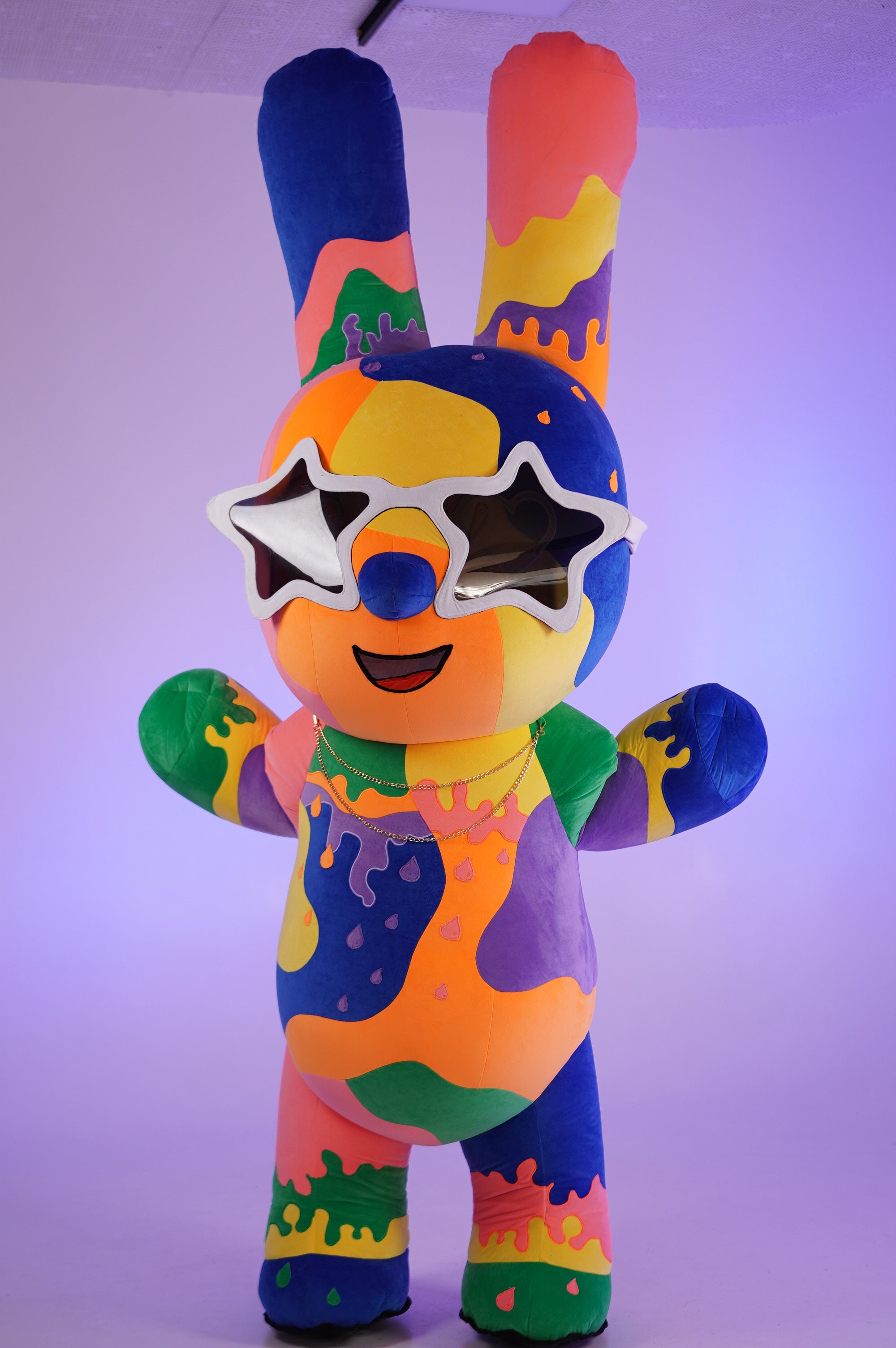 Inflatable Colorful Rabbit Mascot