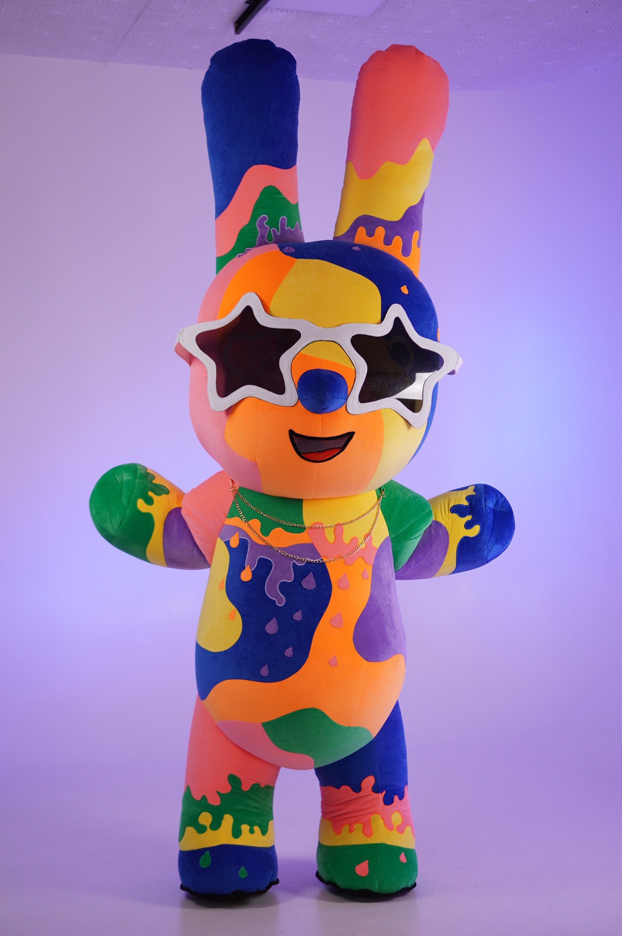 Inflatable Colorful Rabbit Mascot