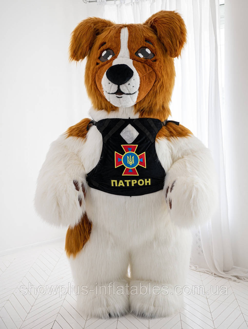 Inflatable Jack Russell Terrier Defender Mascot