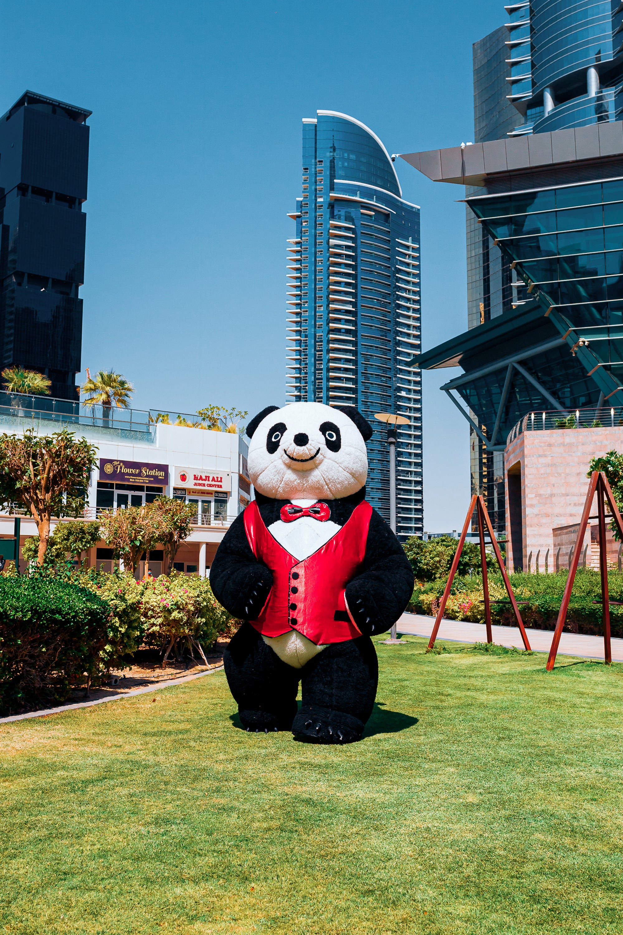 Inflatable Panda Mascot
