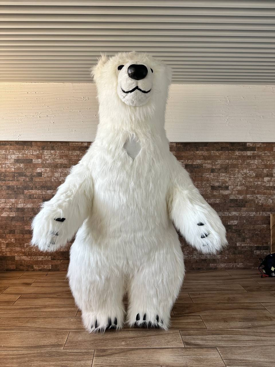 Inflatable White  Bear Mascot