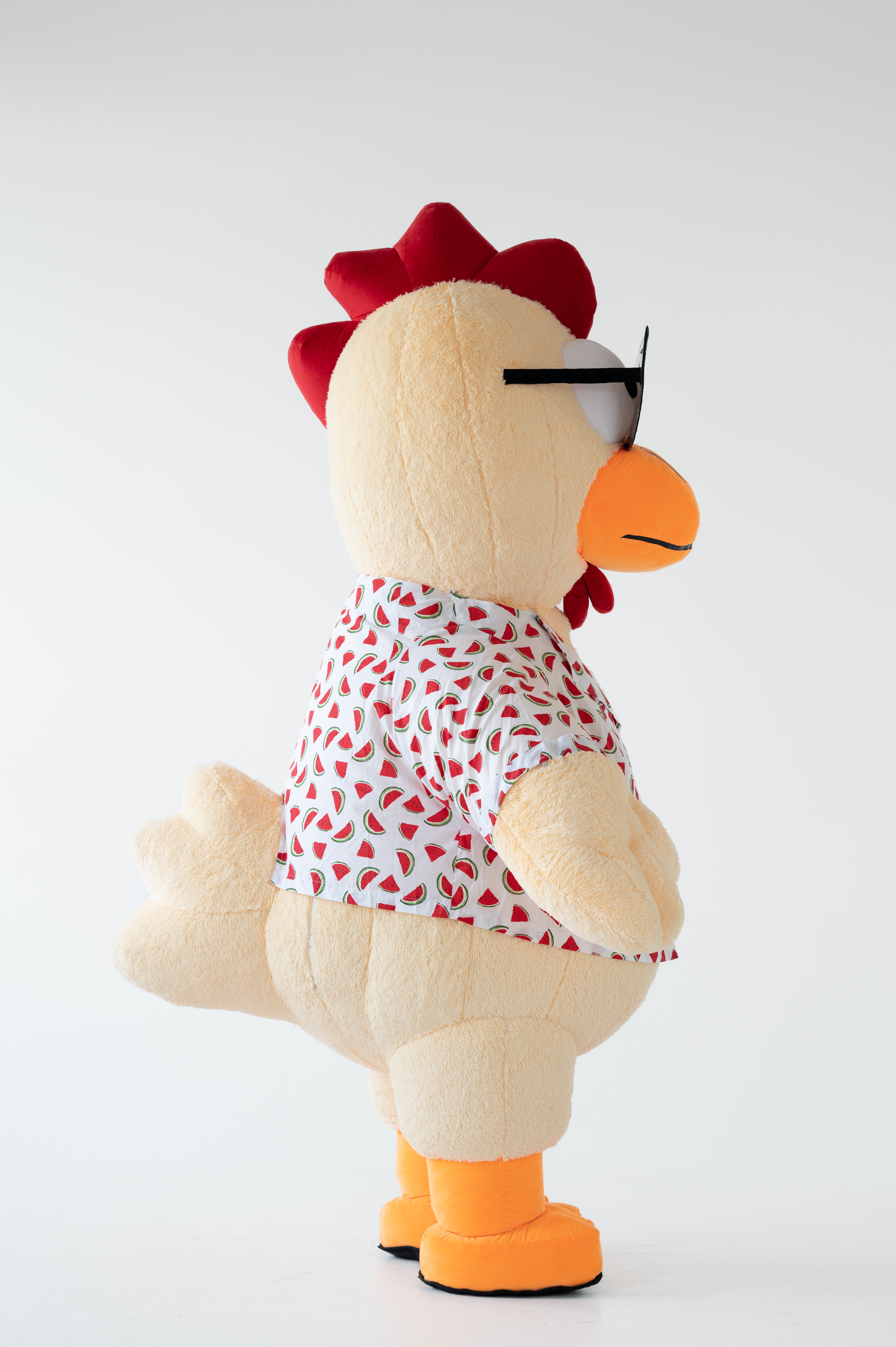 Inflatable Chick in T-Shirt Mascot