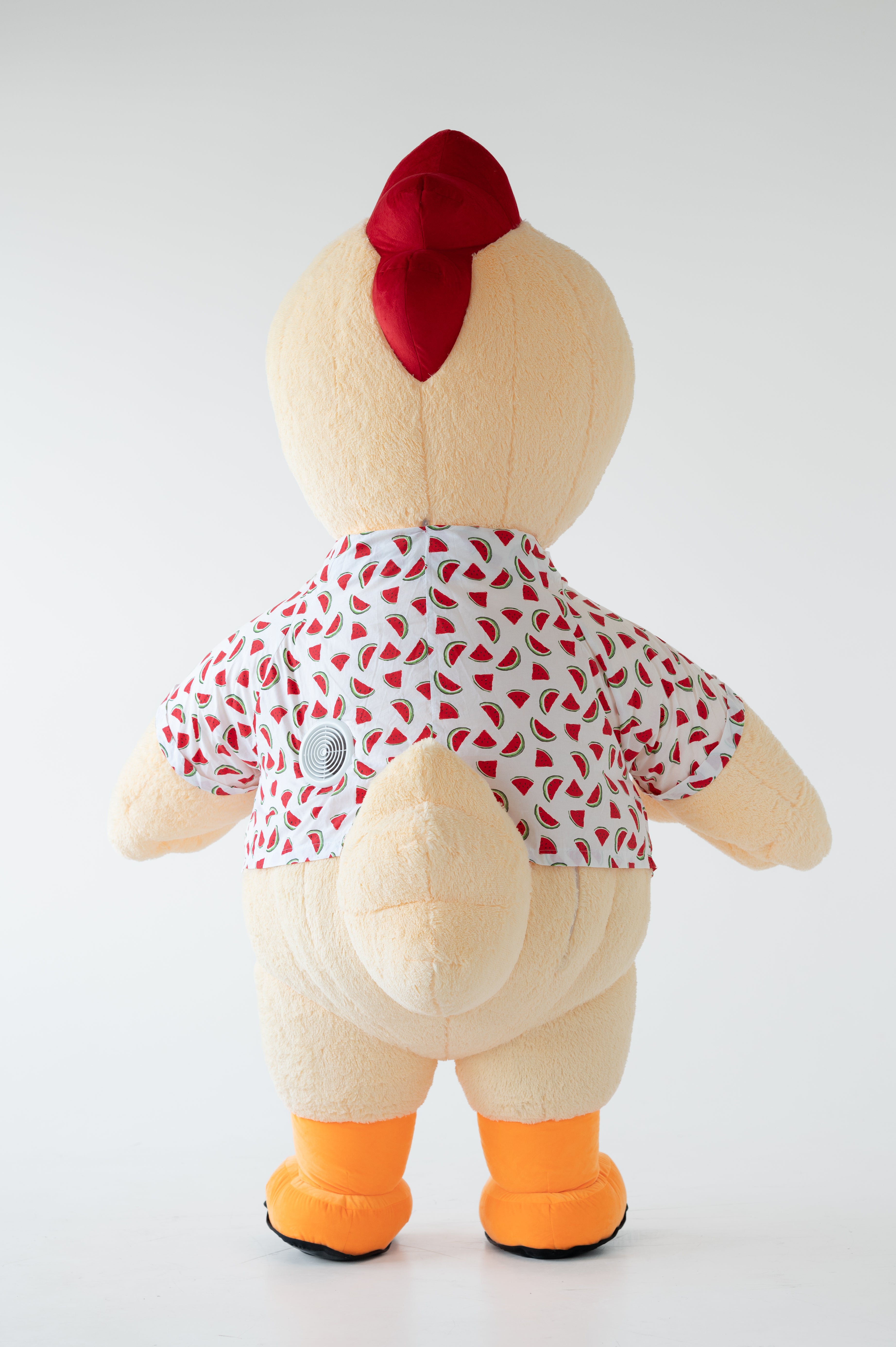 Inflatable Chick in T-Shirt Mascot