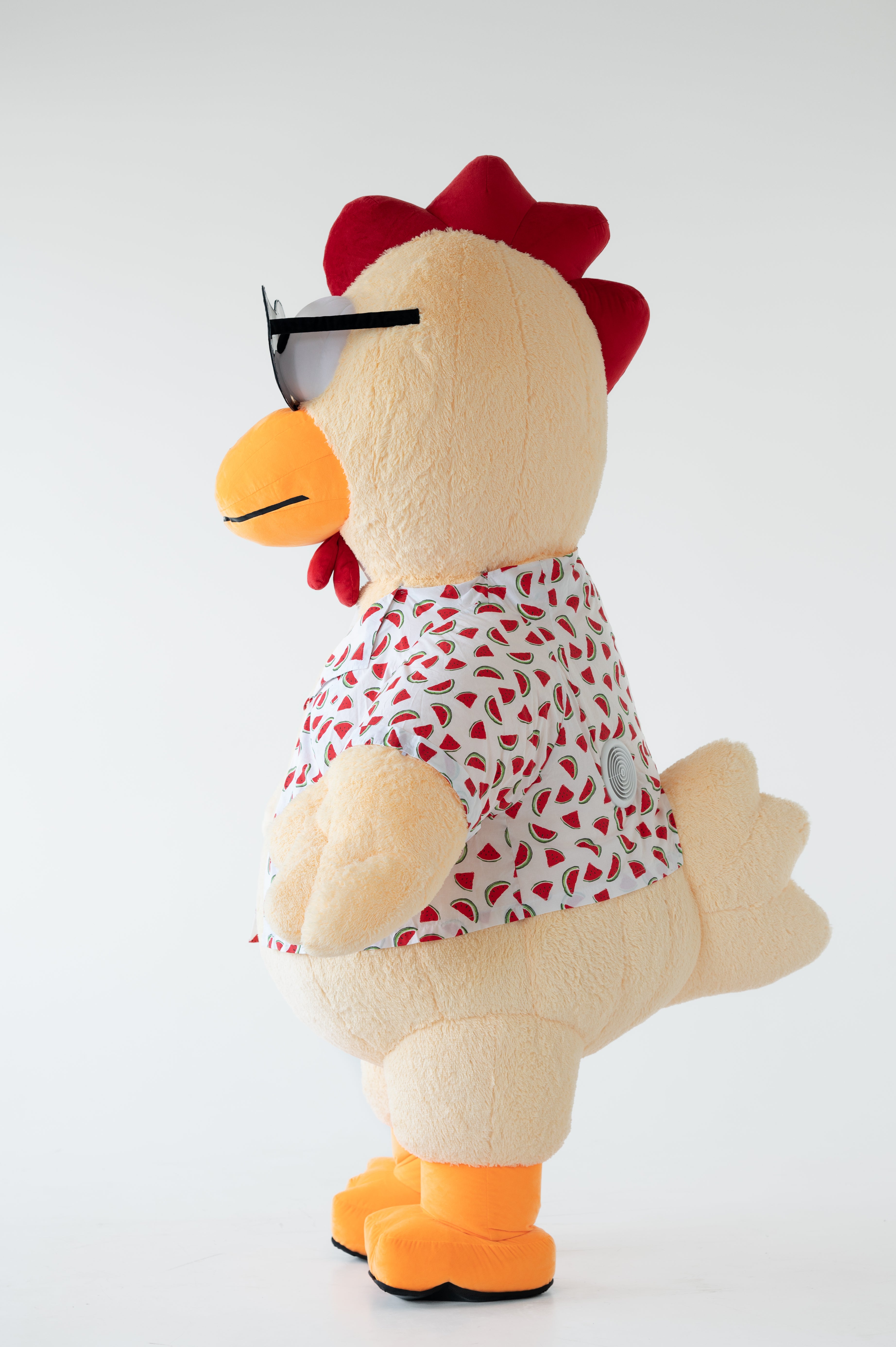 Inflatable Chick in T-Shirt Mascot