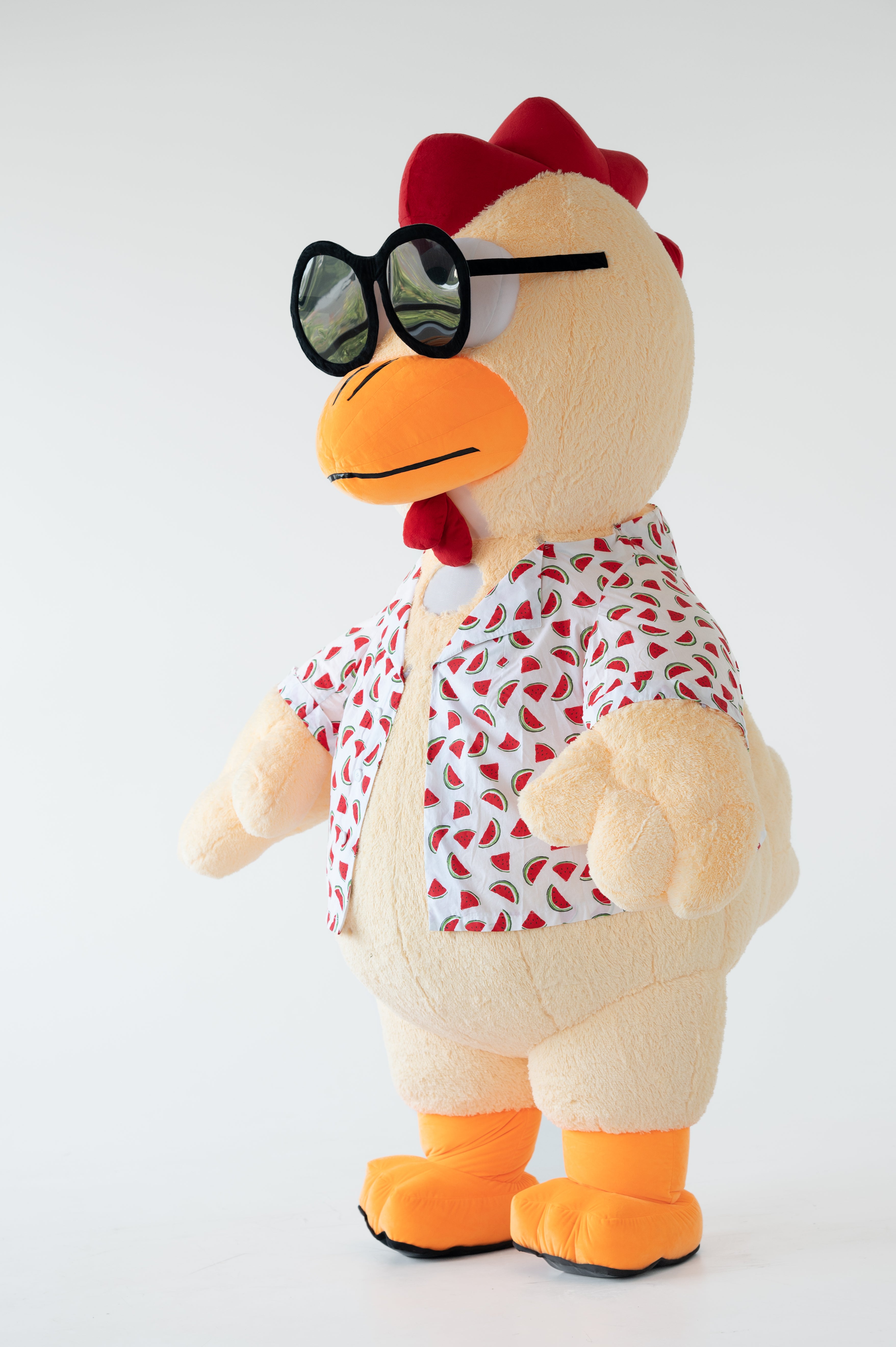 Inflatable Chick in T-Shirt Mascot
