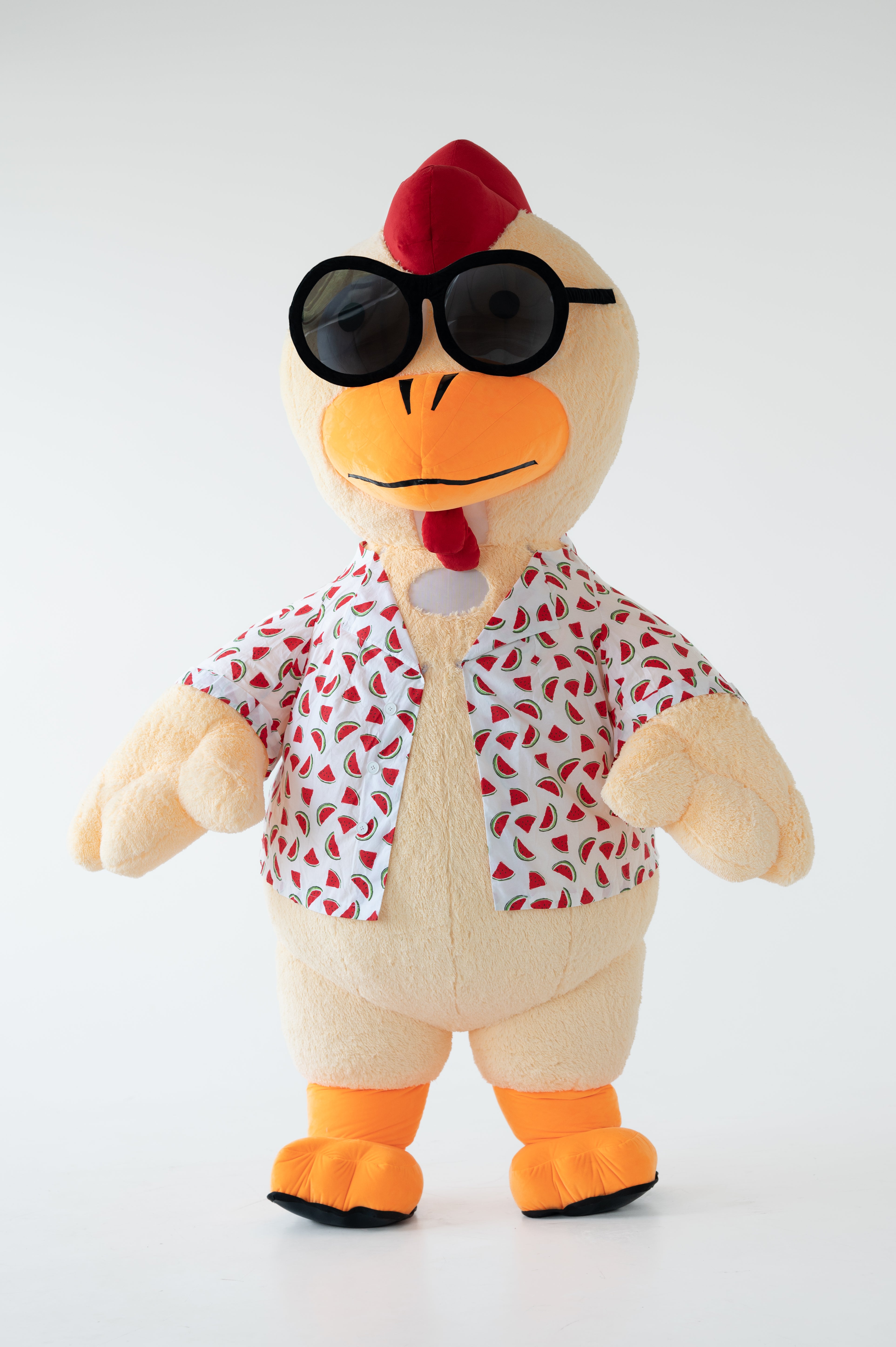 Inflatable Chick in T-Shirt Mascot