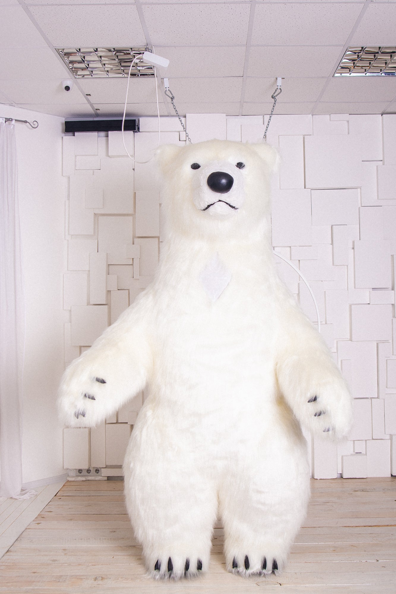 Inflatable White  Bear Mascot