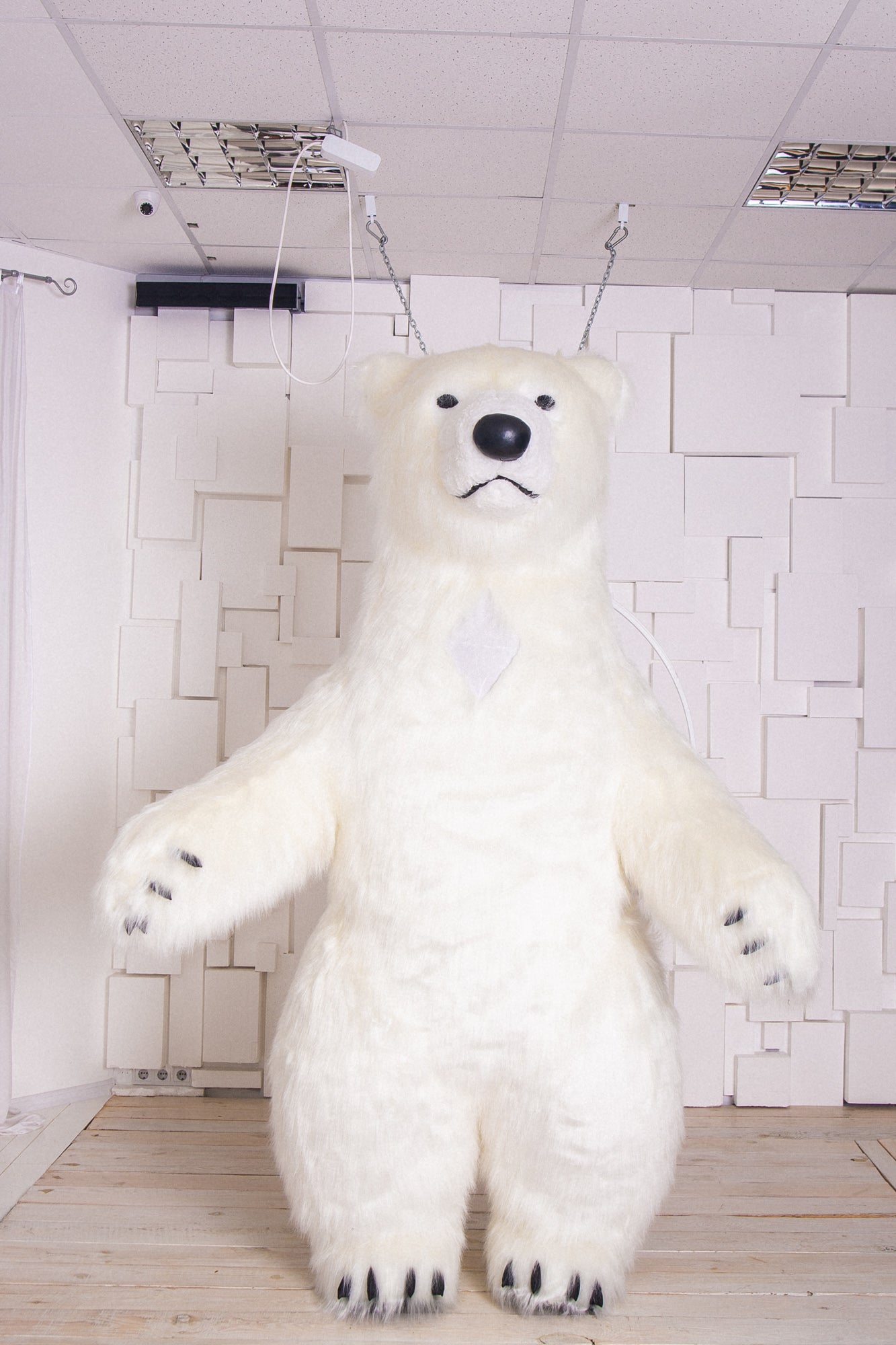 Inflatable White  Bear Mascot