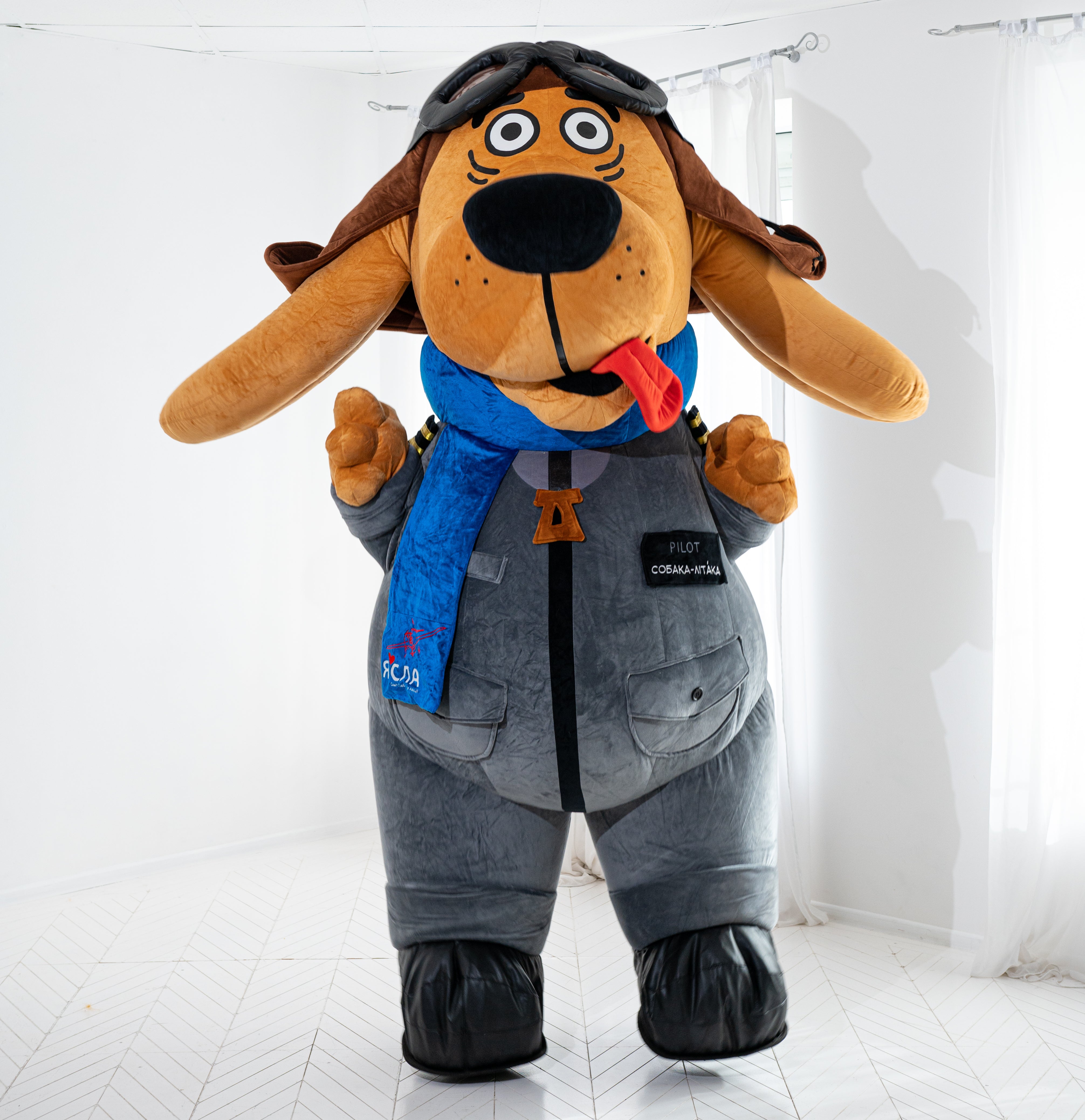 Inflatable Dog the pilot Mascot
