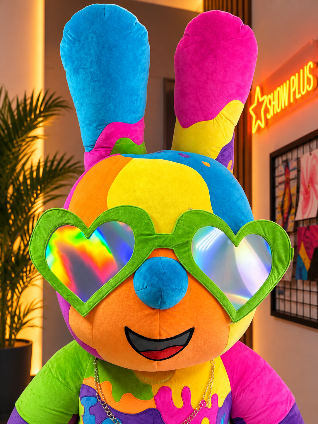 Inflatable Colorful Rabbit 2 Mascot