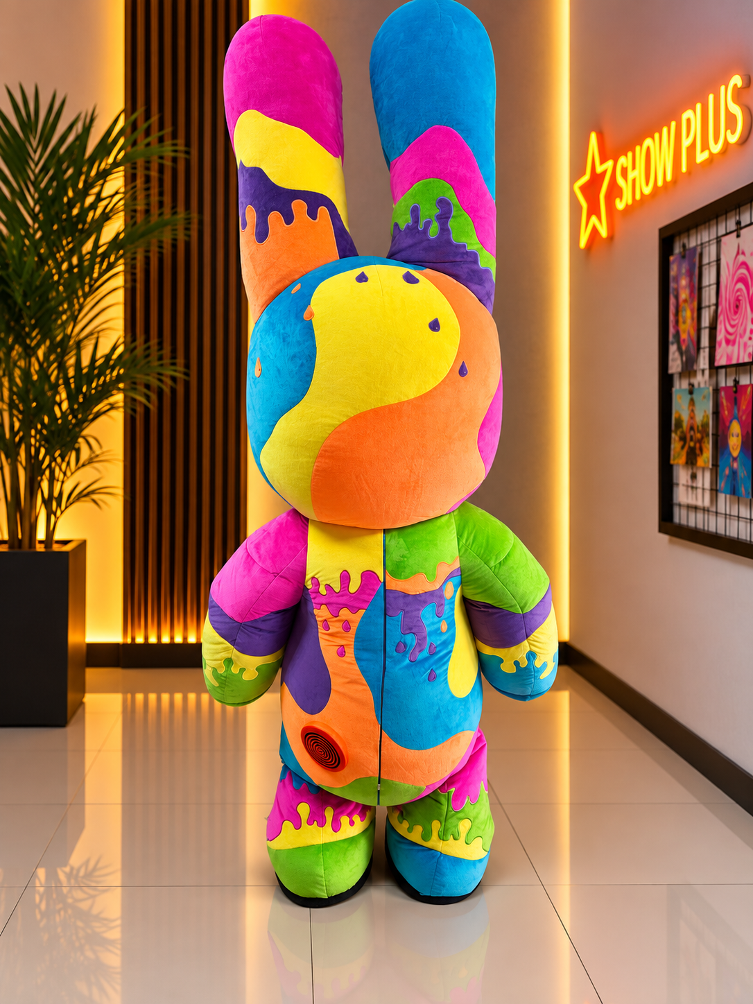 Inflatable Colorful Rabbit 2 Mascot