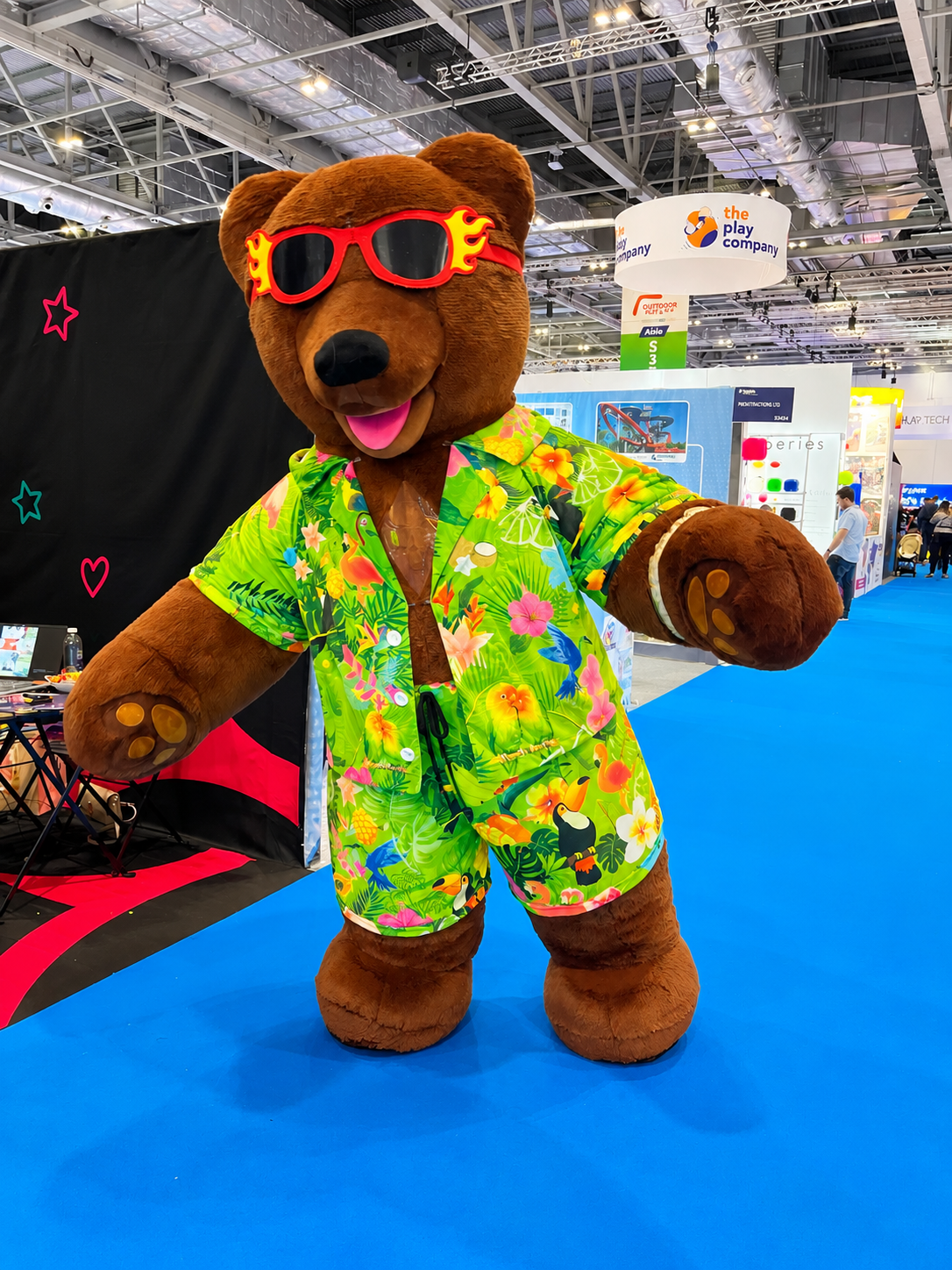 Inflatable Bear The Dancer Mascot Suit