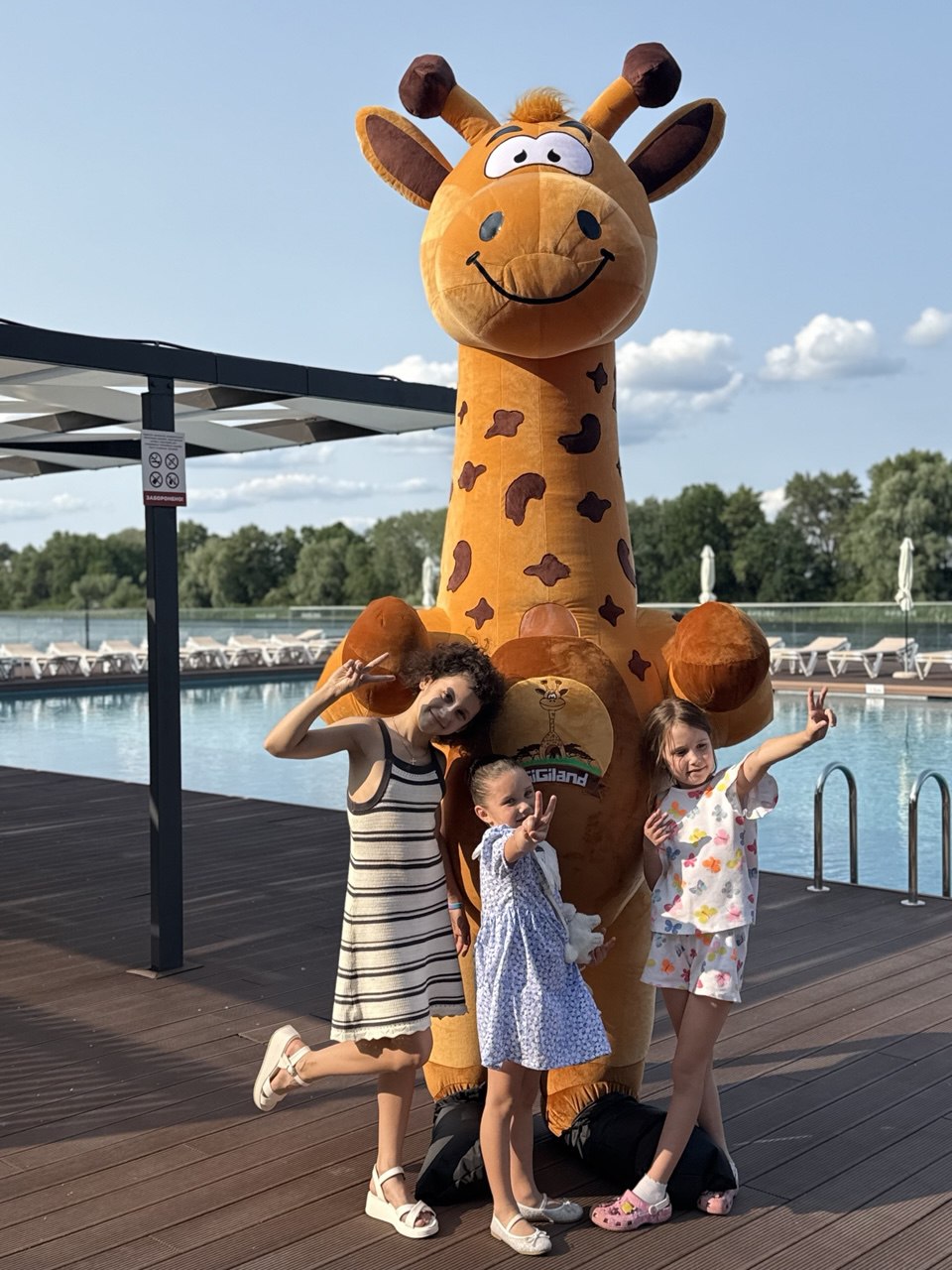 Inflatable Giraffe Mascot