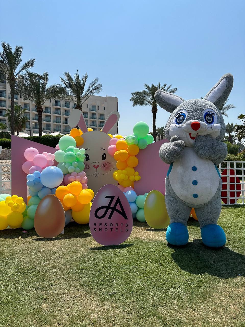 Inflatable Mr. Rabbit Mascot Costume