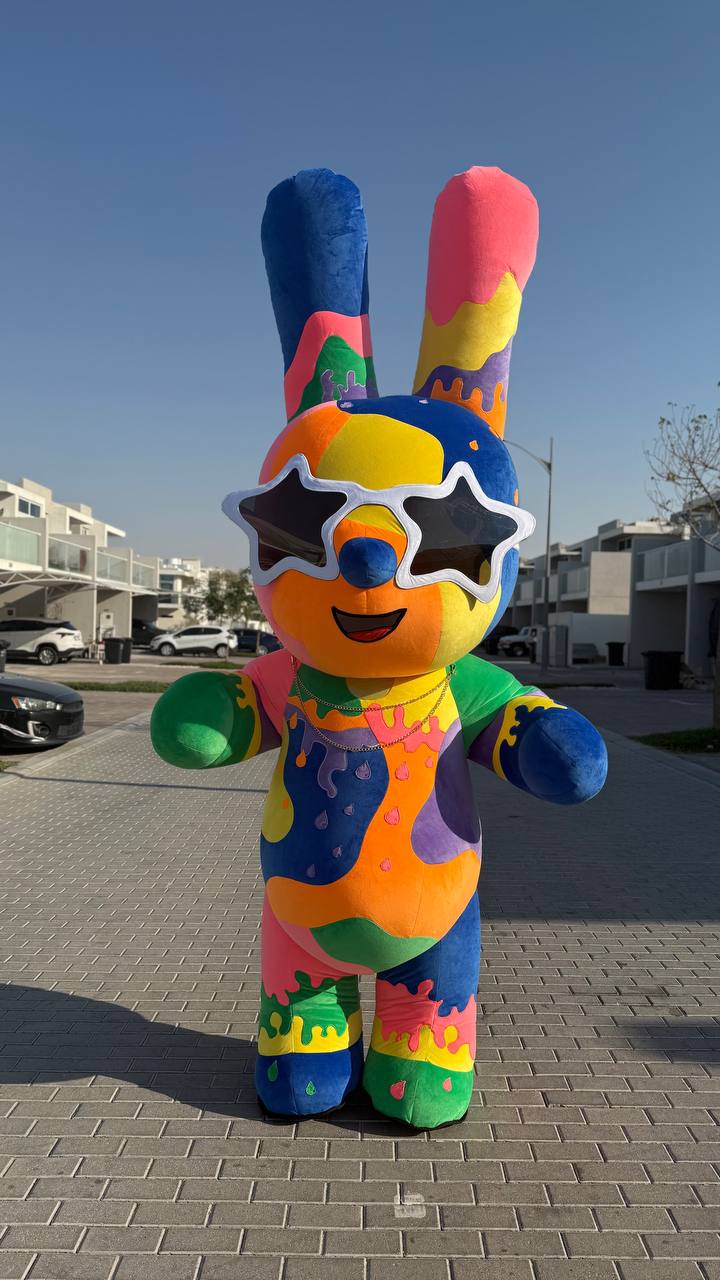 Inflatable Colorful Rabbit Mascot