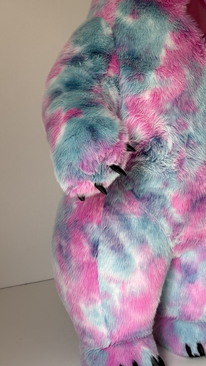 Inflatable Colorful Polar Bear Mascot with top hat and  bow tie