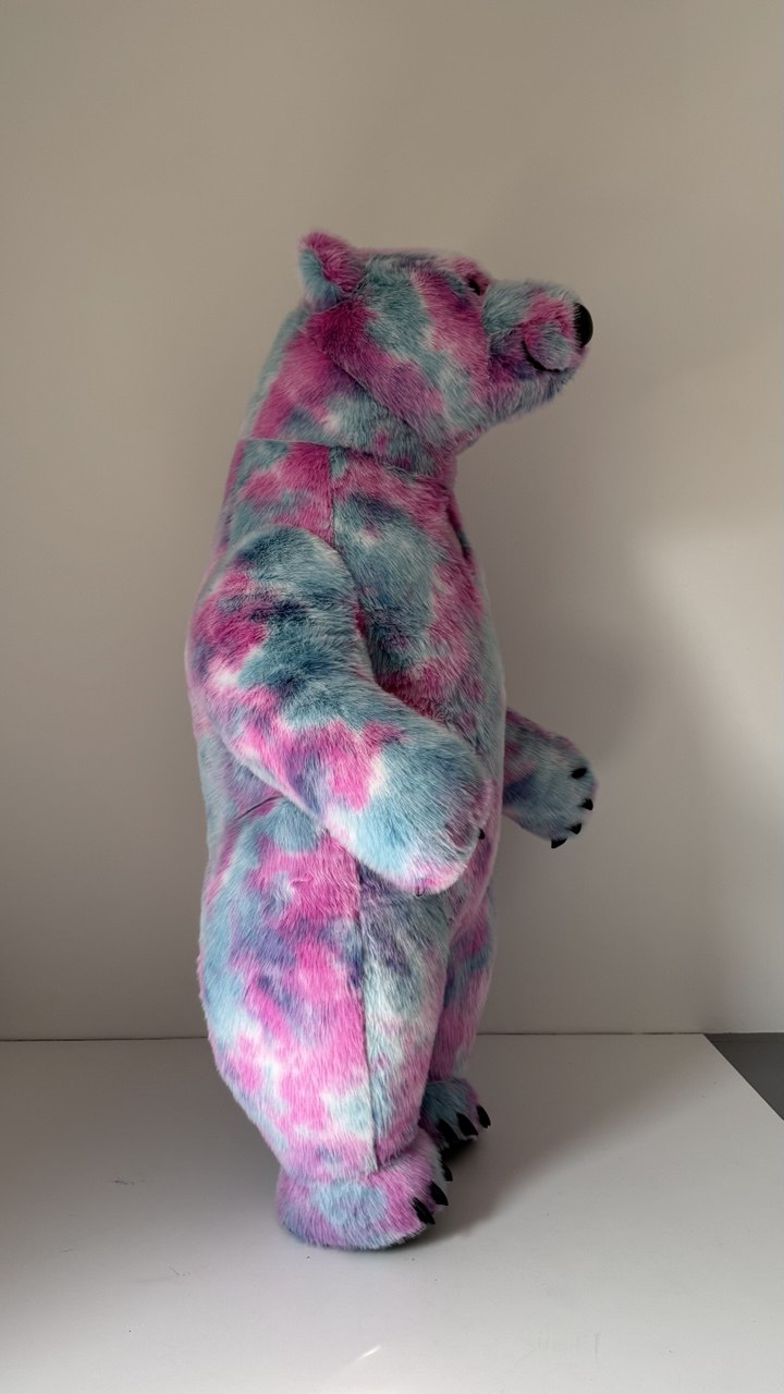Inflatable Colorful Polar Bear Mascot with top hat and  bow tie