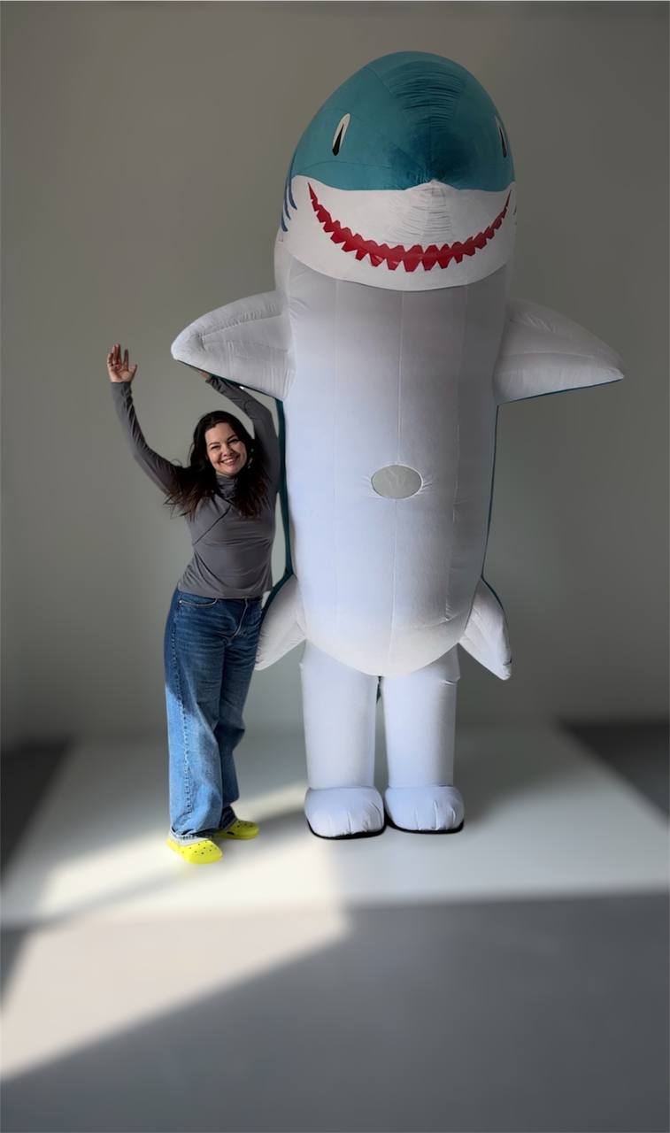 Inflatable Shark Mascot