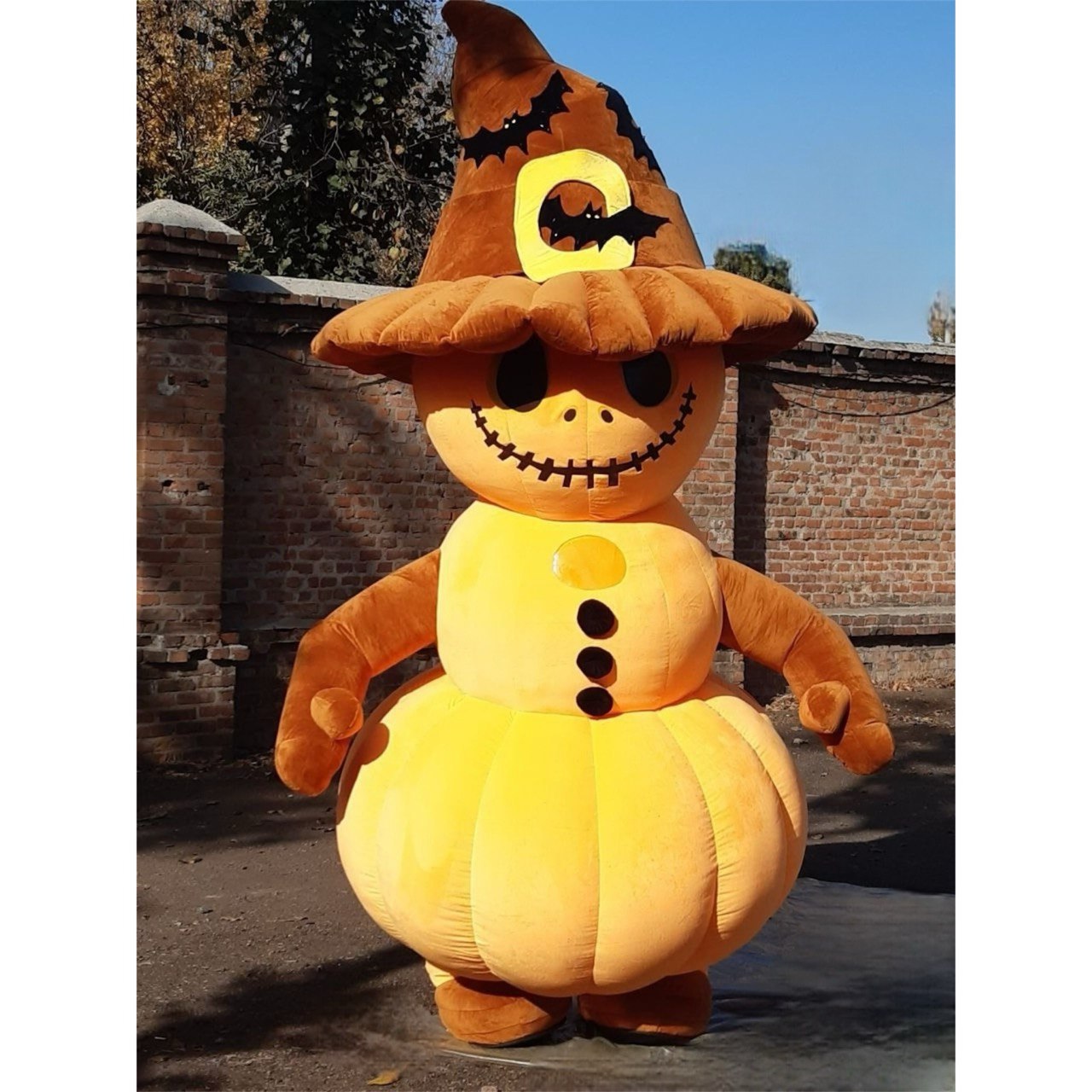 Inflatable Spooky Pumpkin Mascot