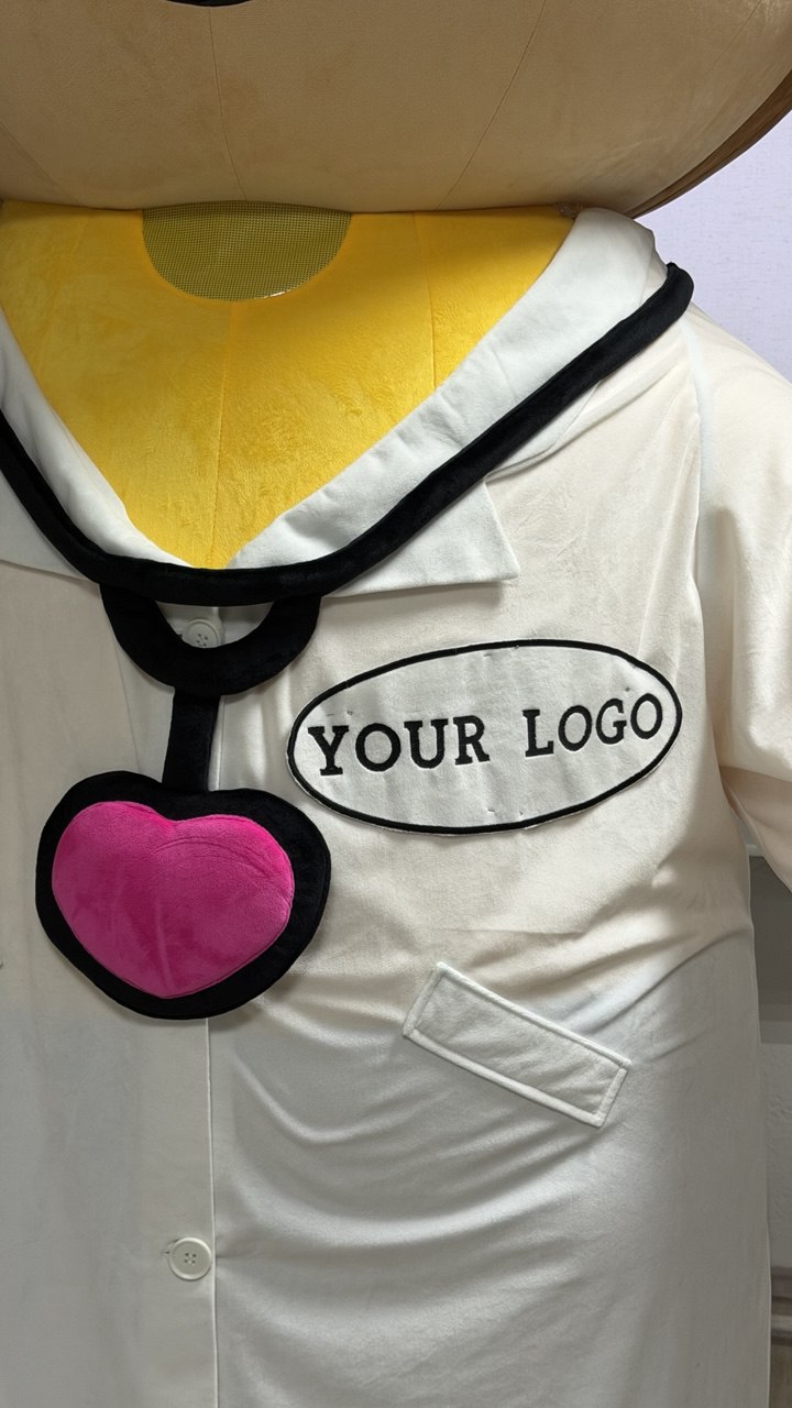 Inflatable The Nurse Girl Mascot in a robe with accessories