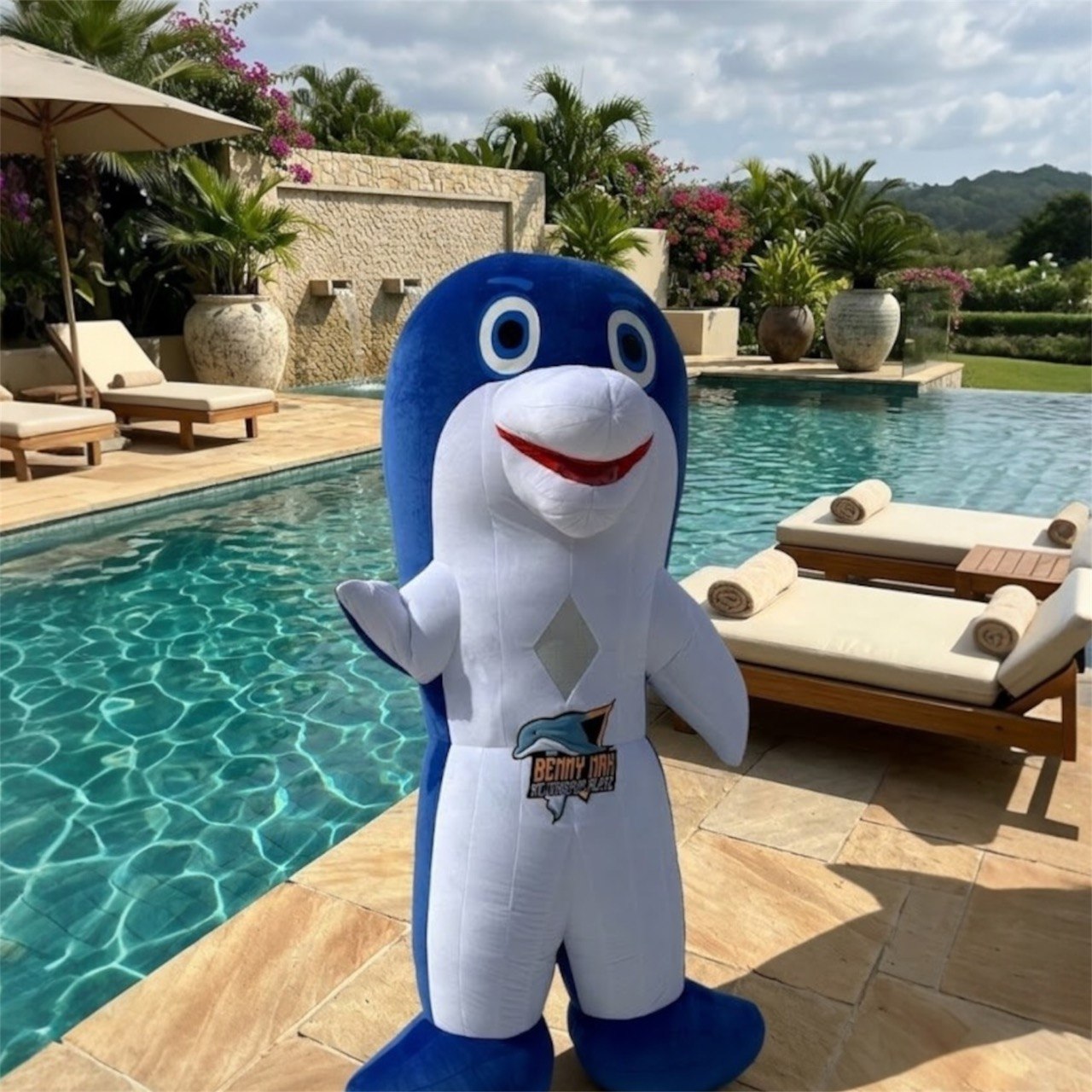 Inflatable Dolphin Fish Mascot
