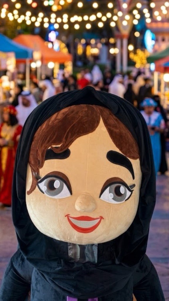 Inflatable Arab Girl Mascot Costume