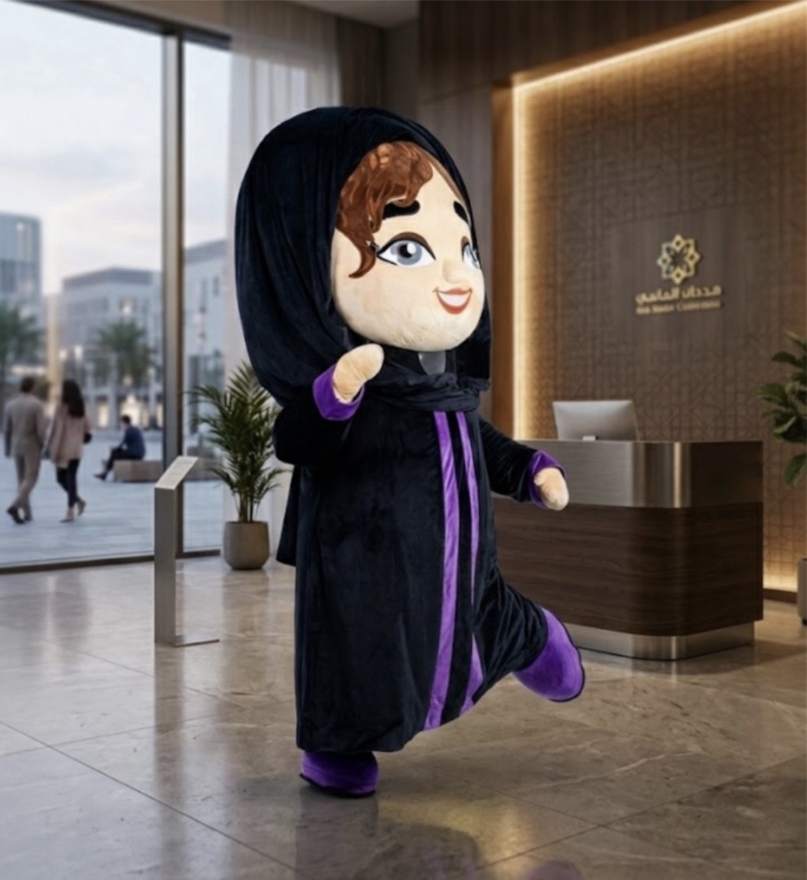 Inflatable Arab Girl Mascot Costume