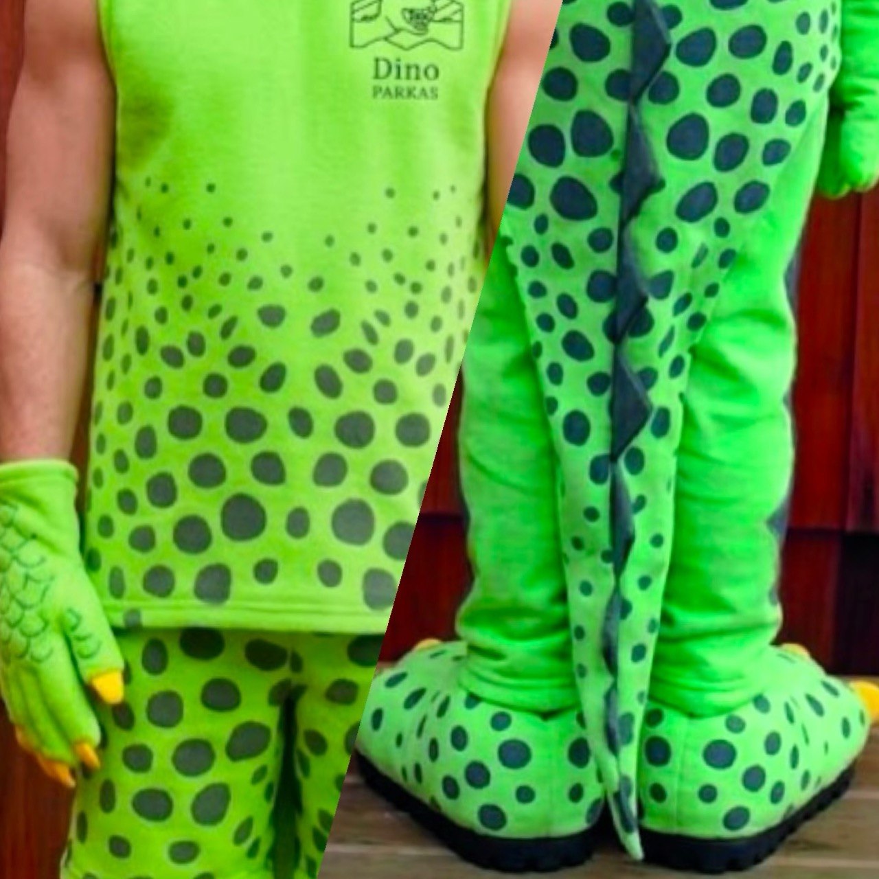 Dinosaur Boy Masquerade Costume With Logo