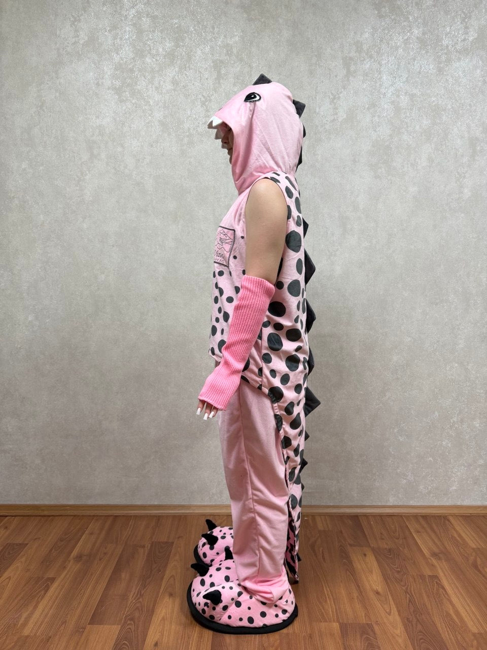 Dinosaur Girl Masquerade Costume With Logo