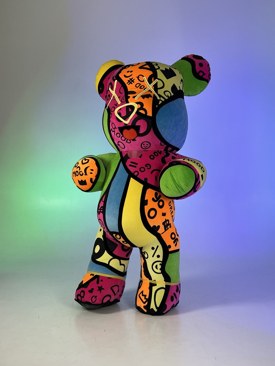 Inflatable Bear Mascot with custom painted elements