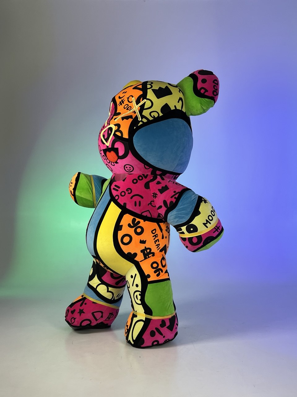 Inflatable Bear Mascot with custom painted elements