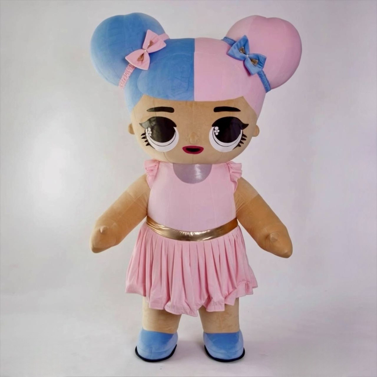 Inflatable Pink Girl Mascot Costume