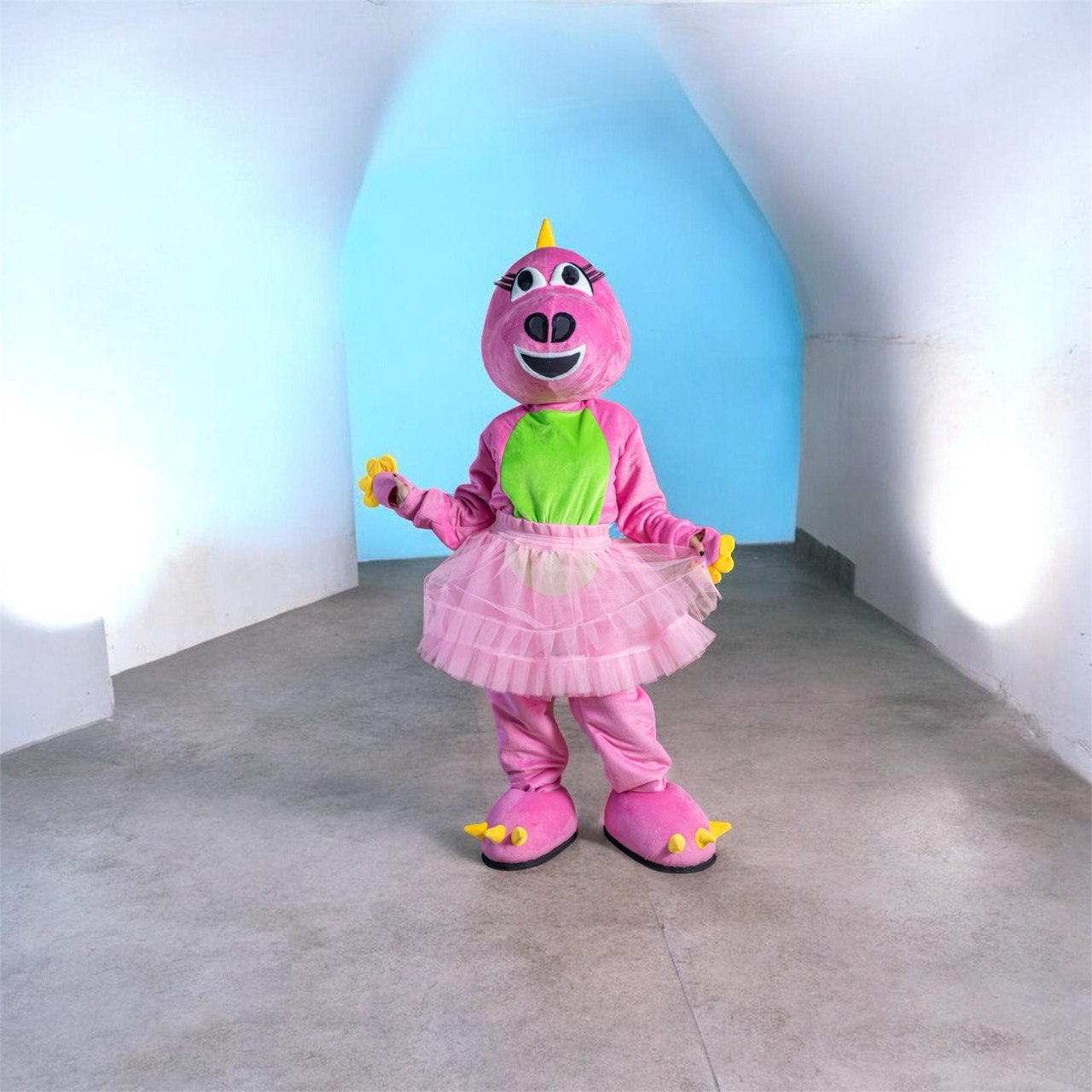 Dinosaur Girl Mascot