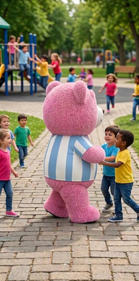 Inflatable Pink Teddy